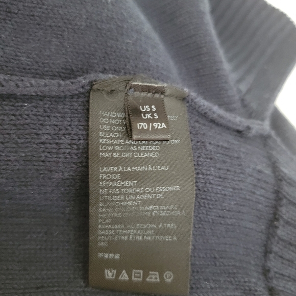 By Anthropologie Semi Crop Sweater Sz S Crewneck Balloon Sleeve Key Hole Back - Picture 5 of 6